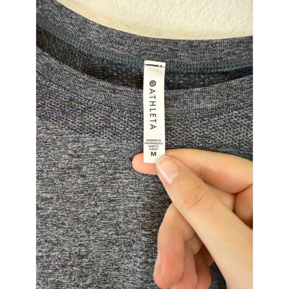 Athleta momentum seamless heather top gray size M - Picture 5 of 5
